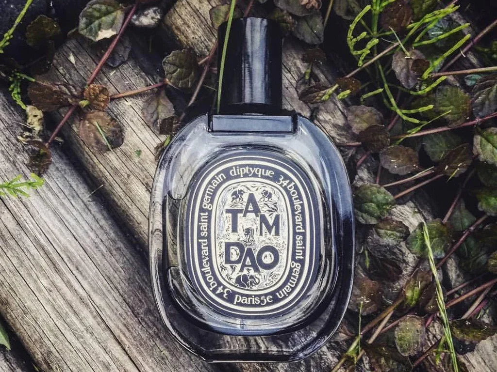 Diptyque Tam Dao perfume blends rich sandalwood and cedar notes, offering an earthy and warm fragrance inspired by exotic woodlands